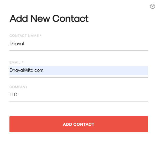 Add New Contact