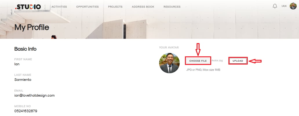 Update your profile photo